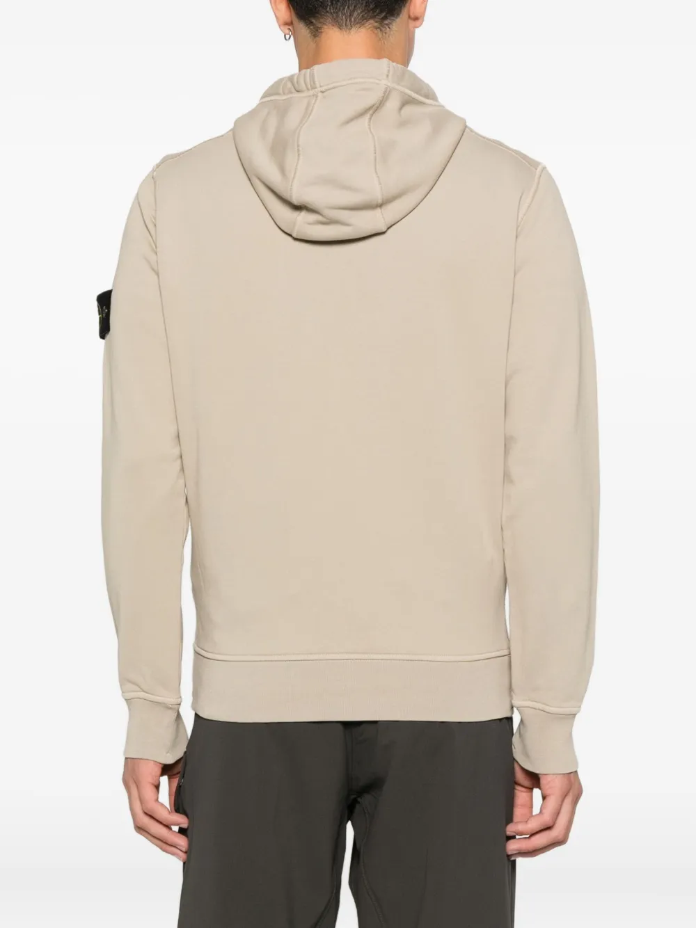Stone Island Hoodie met Compass-logopatroon Beige