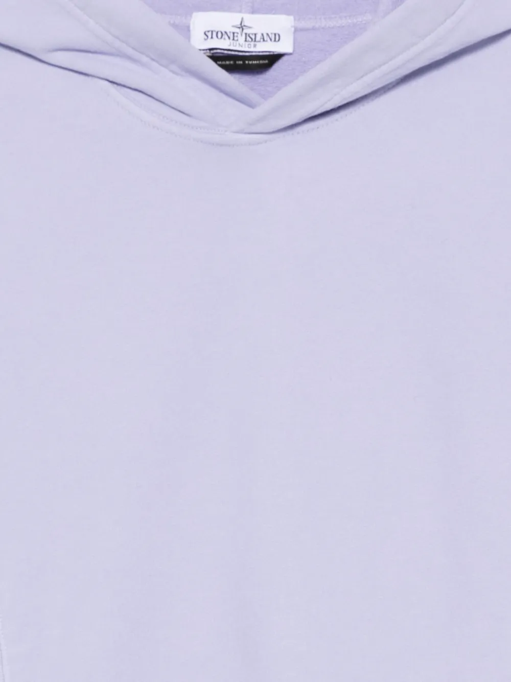 Stone Island Junior Hoodie met logodetail Paars