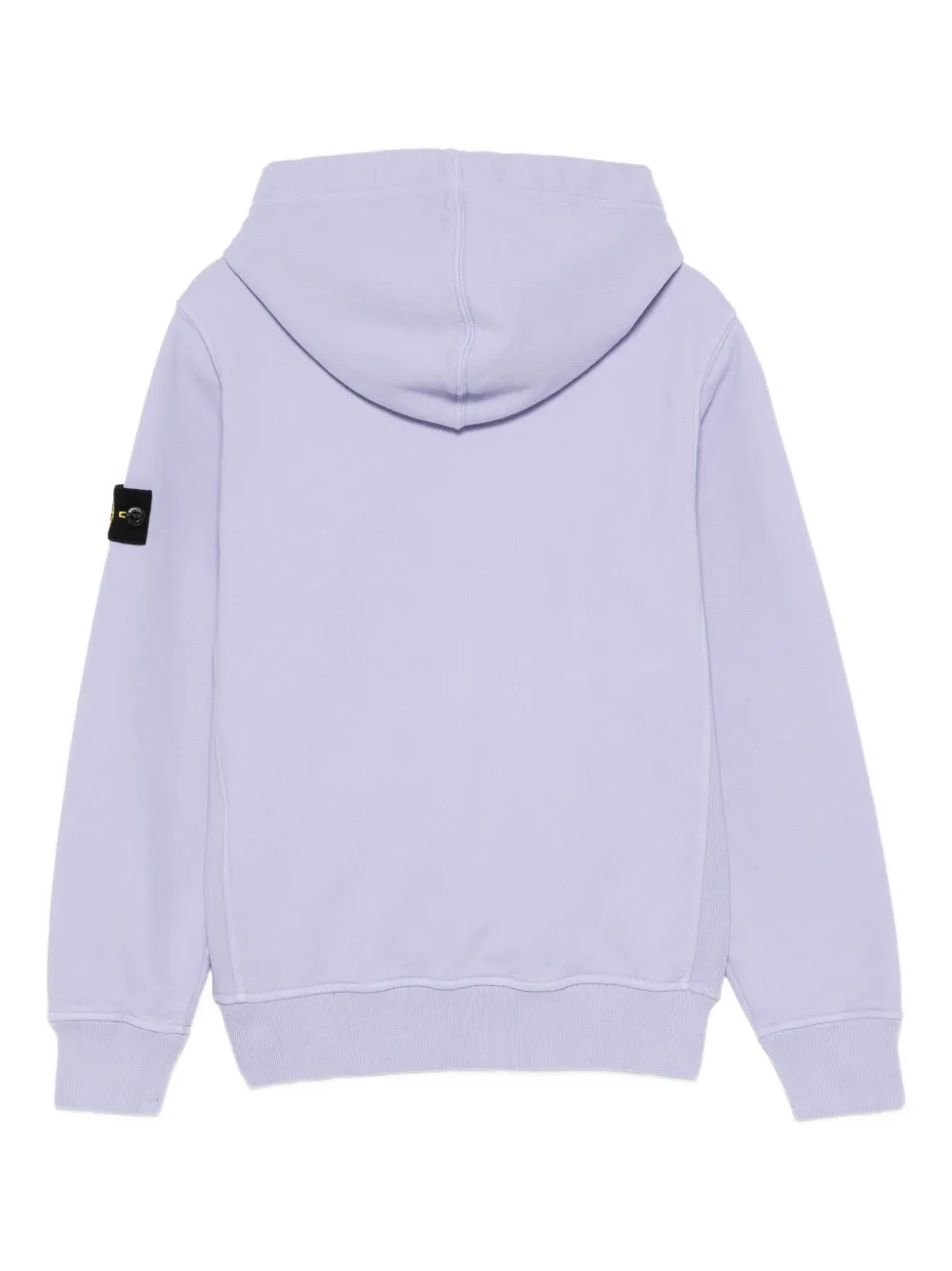 Stone Island Junior Hoodie met logodetail Paars