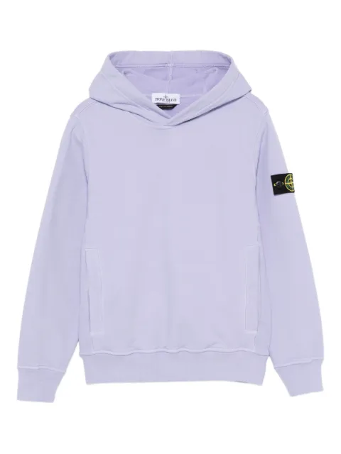 Stone Island Junior logo-detail hoodie