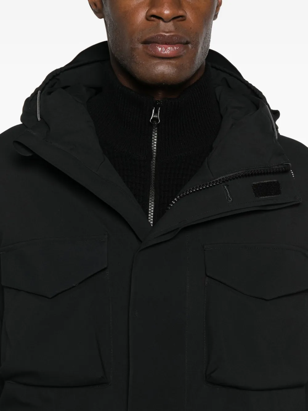 OUTHERE Jack met capuchon Zwart