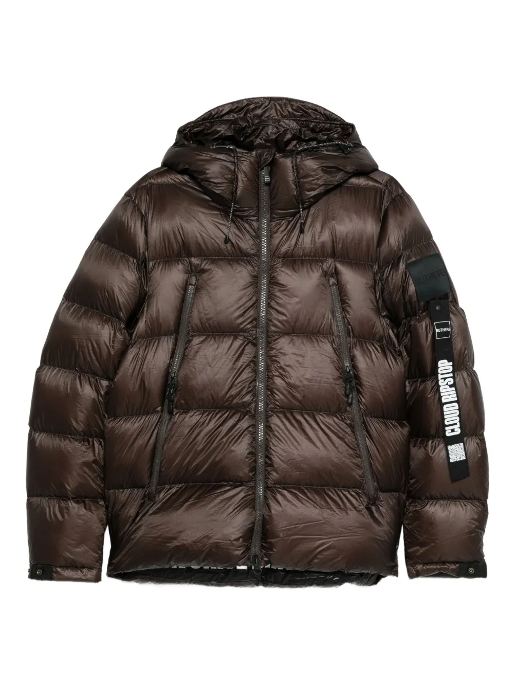 OUTHERE zipped hooded jacket | Brown | Image 1