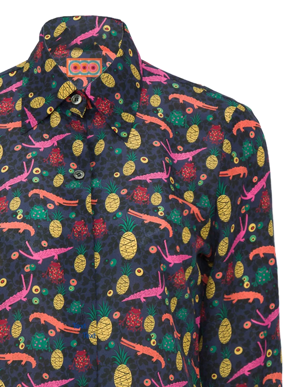 Lhd pineapple alligator print blouse | Blouses | Image 2