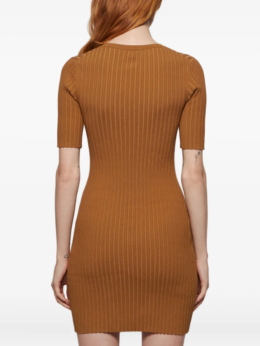 Lhd Button Knit Samphire Dress In Brown