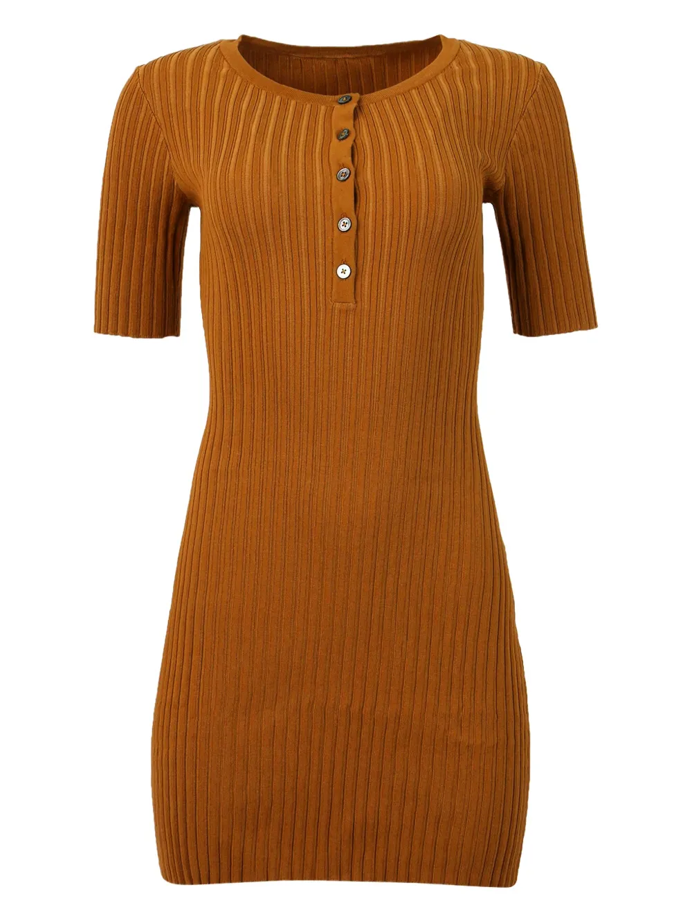 Lhd Button Knit Samphire Dress In Brown
