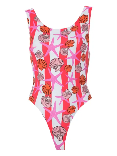 Lhd Key Biscayne striped print  bodysuit
