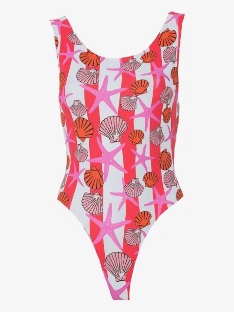 Lhd Key Biscayne striped print  bodysuit