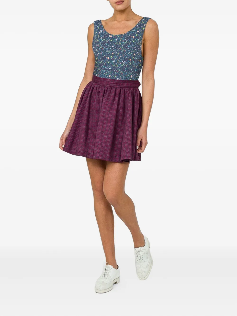 Lhd Key Biscayne Floral Bodysuit In Blue