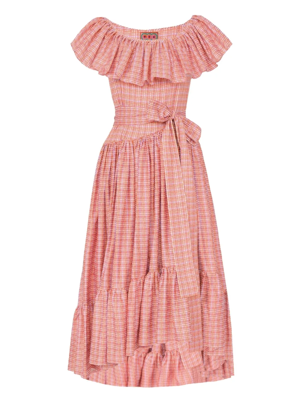 Lhd Gerüschtes Jungle Island Kleid | Rosa | Image 1