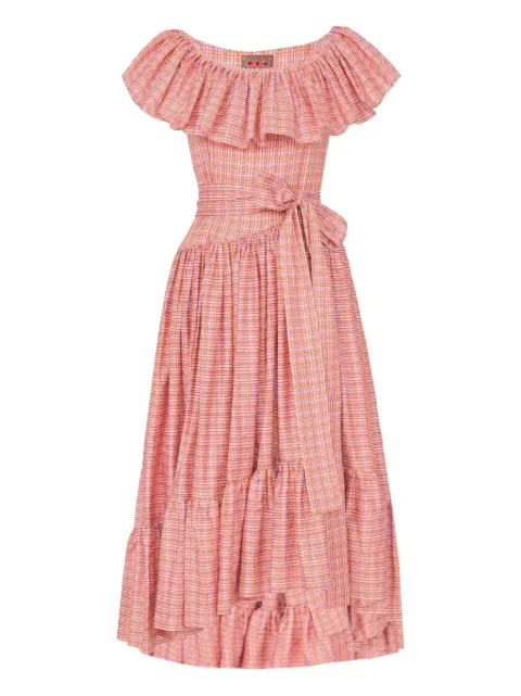 Lhd Jungle Island ruffled dress