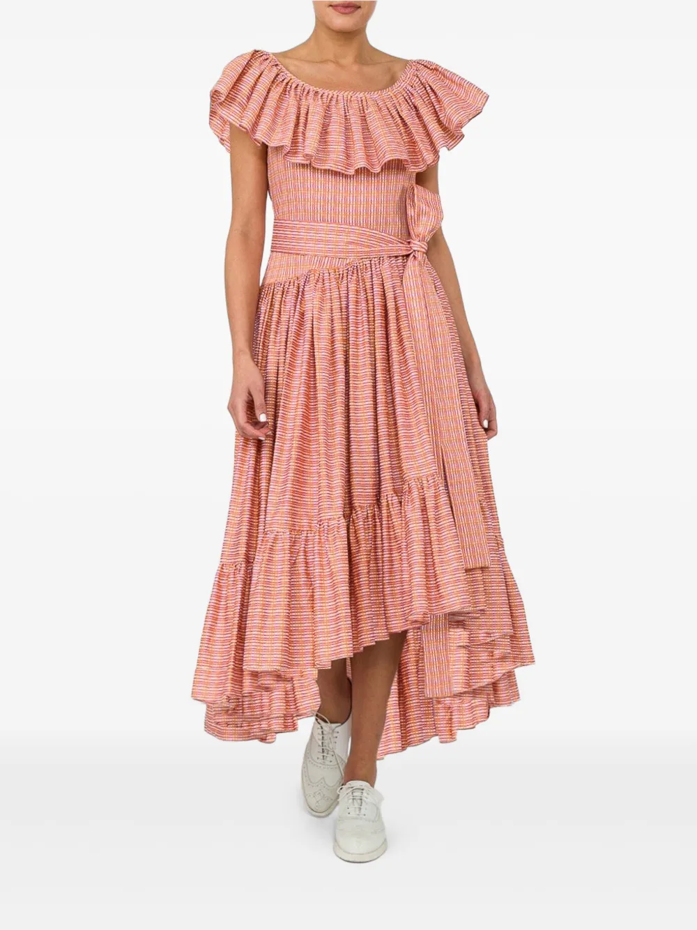Lhd Jungle Island ruffled dress - Roze