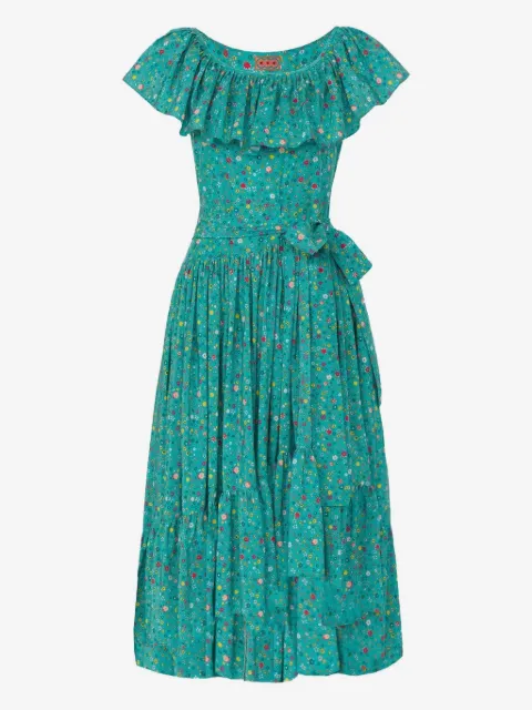 Lhd ruffled Jungle Island dress