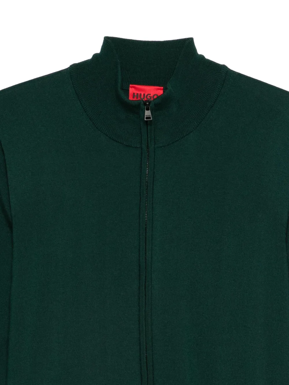 BOSS Vest met rits Groen