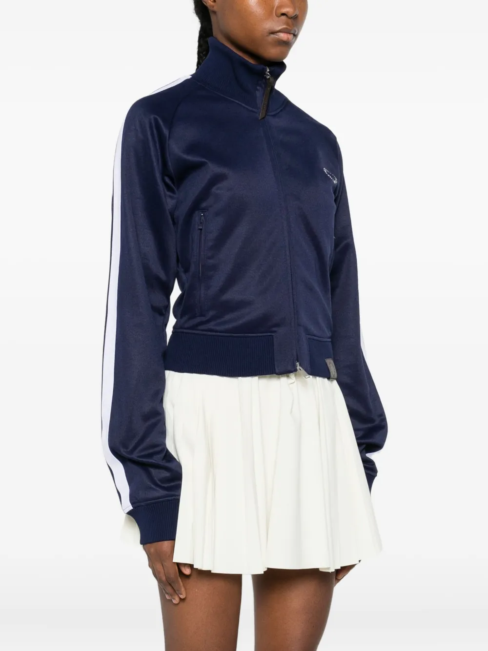 Stella Mccartney Stripe Track Jacket In Blue