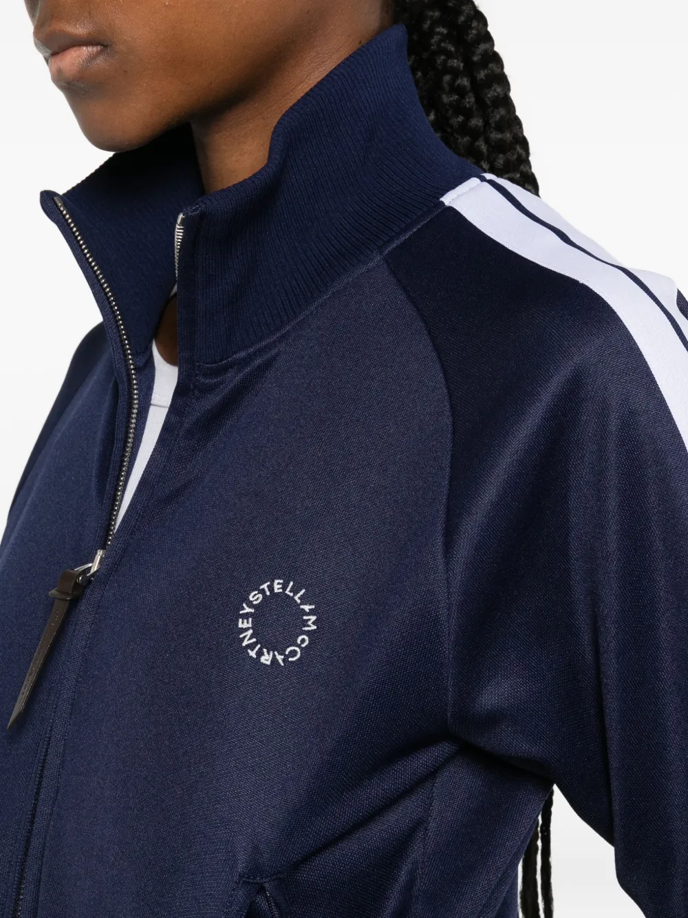 Stella Mccartney Stripe Track Jacket In Blue