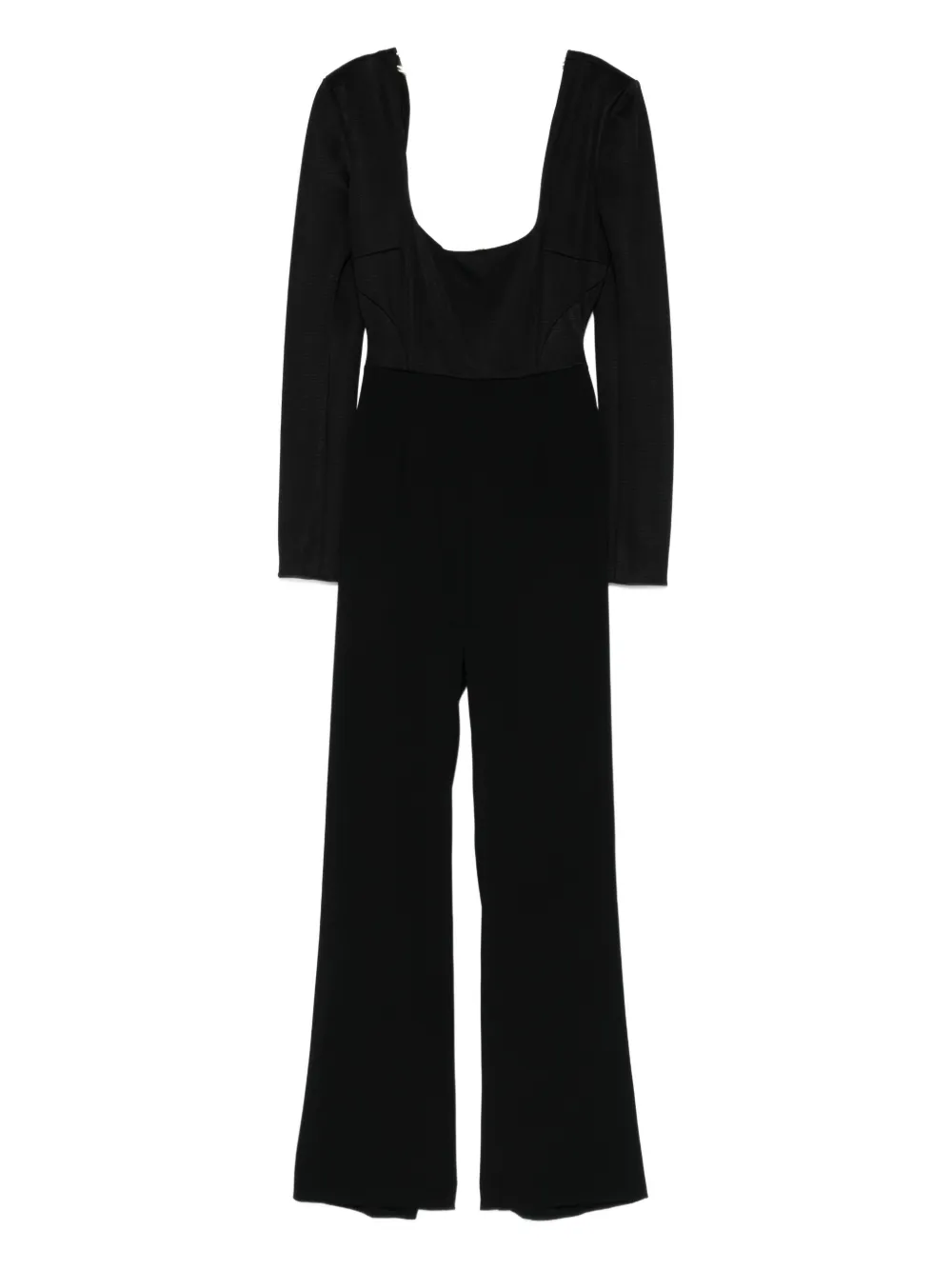 Galvan Liquid Chain Jumpsuit In Black