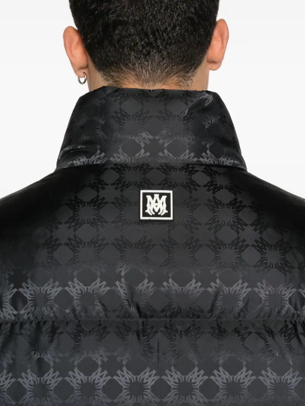 AMIRI Ma Quad Jacquard Puffer Jacket | Black | FARFETCH