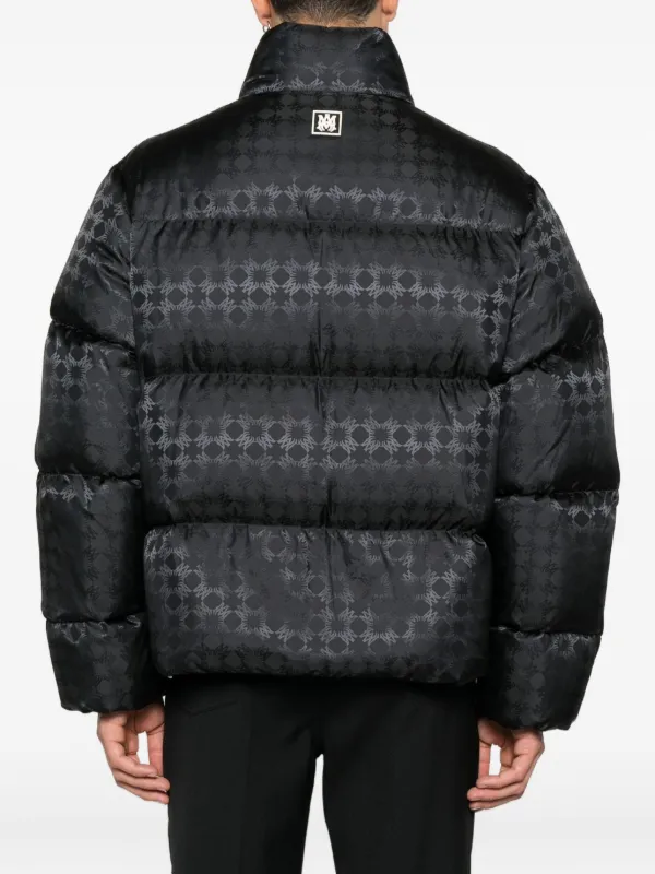 AMIRI Ma Quad Jacquard Puffer Jacket | Black | FARFETCH