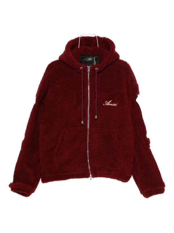 AMIRI zip-up Hoodie Red FARFETCH IN