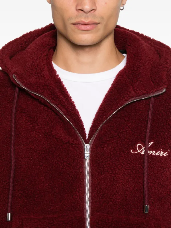 AMIRI Bones ジップアップ パーカー | レッド | FARFETCH JP