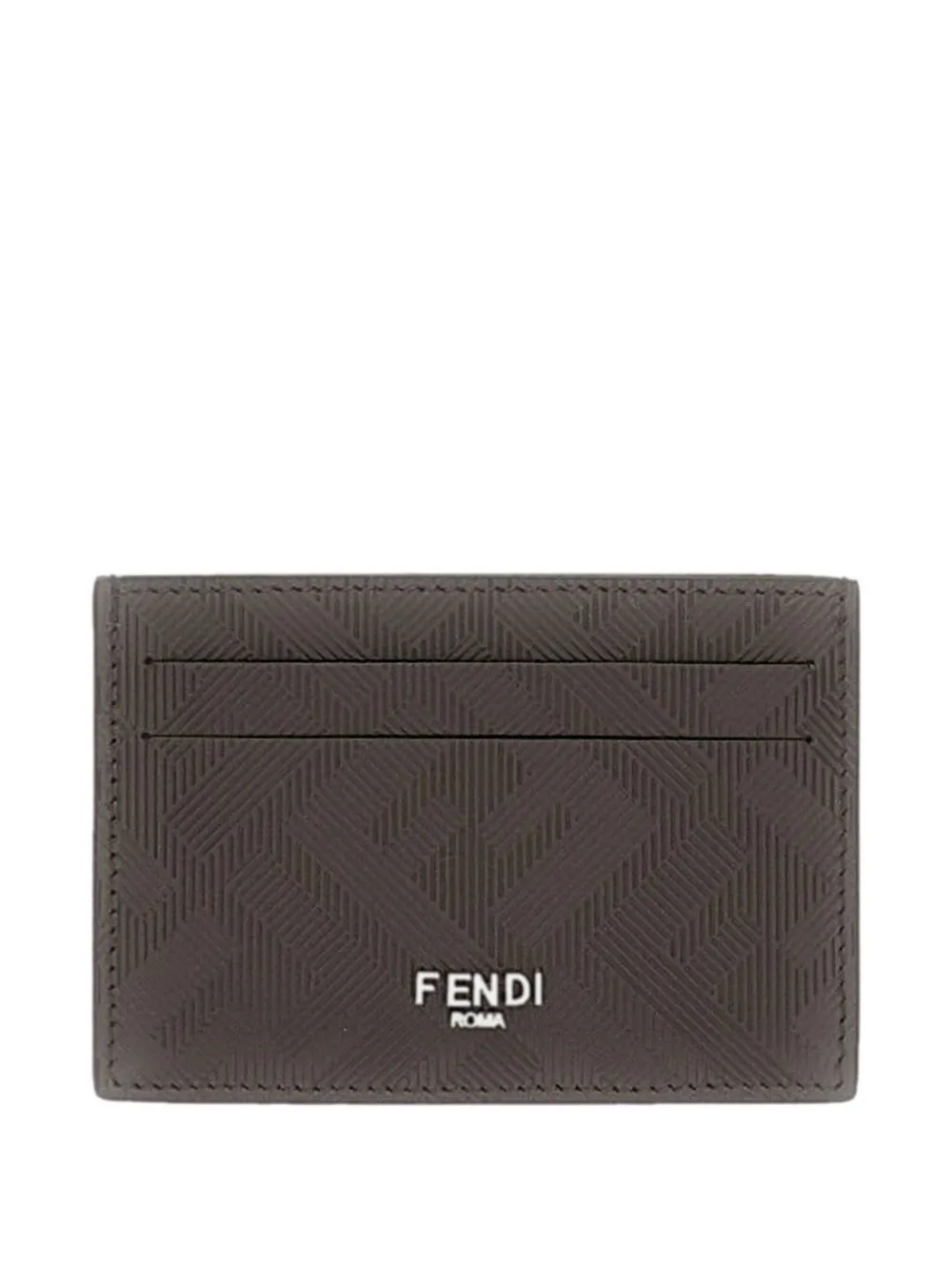 FENDI shadow leather cardholder | Brown | Image 1