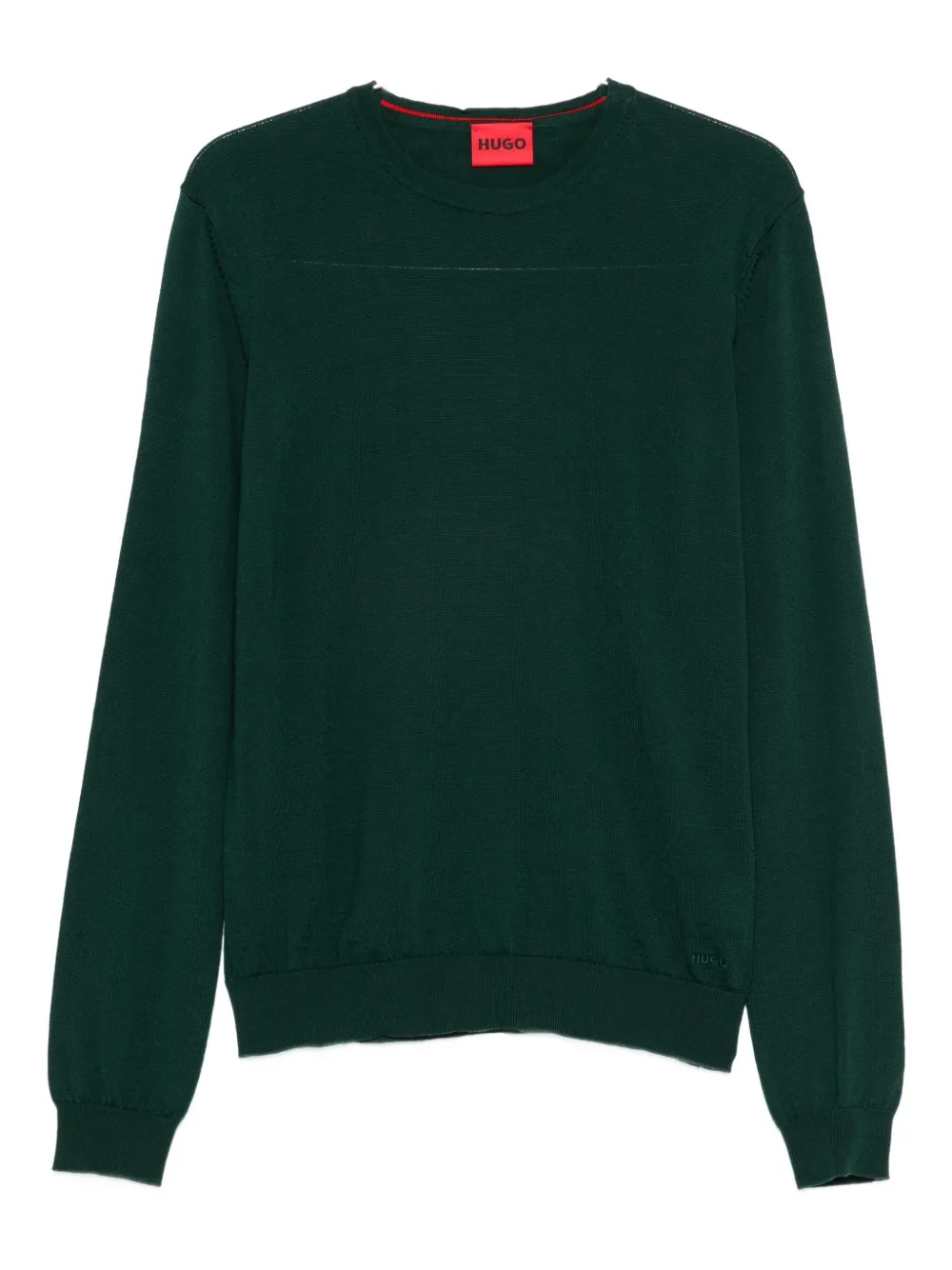 Hugo Boss Crew-neck Sweater In Green