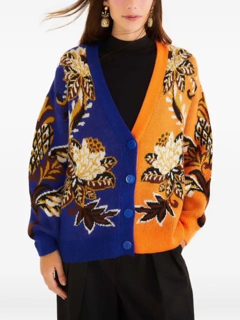 FARM Rio Geköpfter Cardigan mit Blumenprint