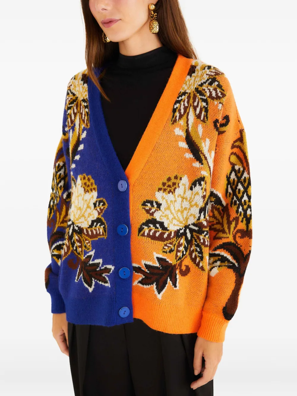 Floral Button Cardigan