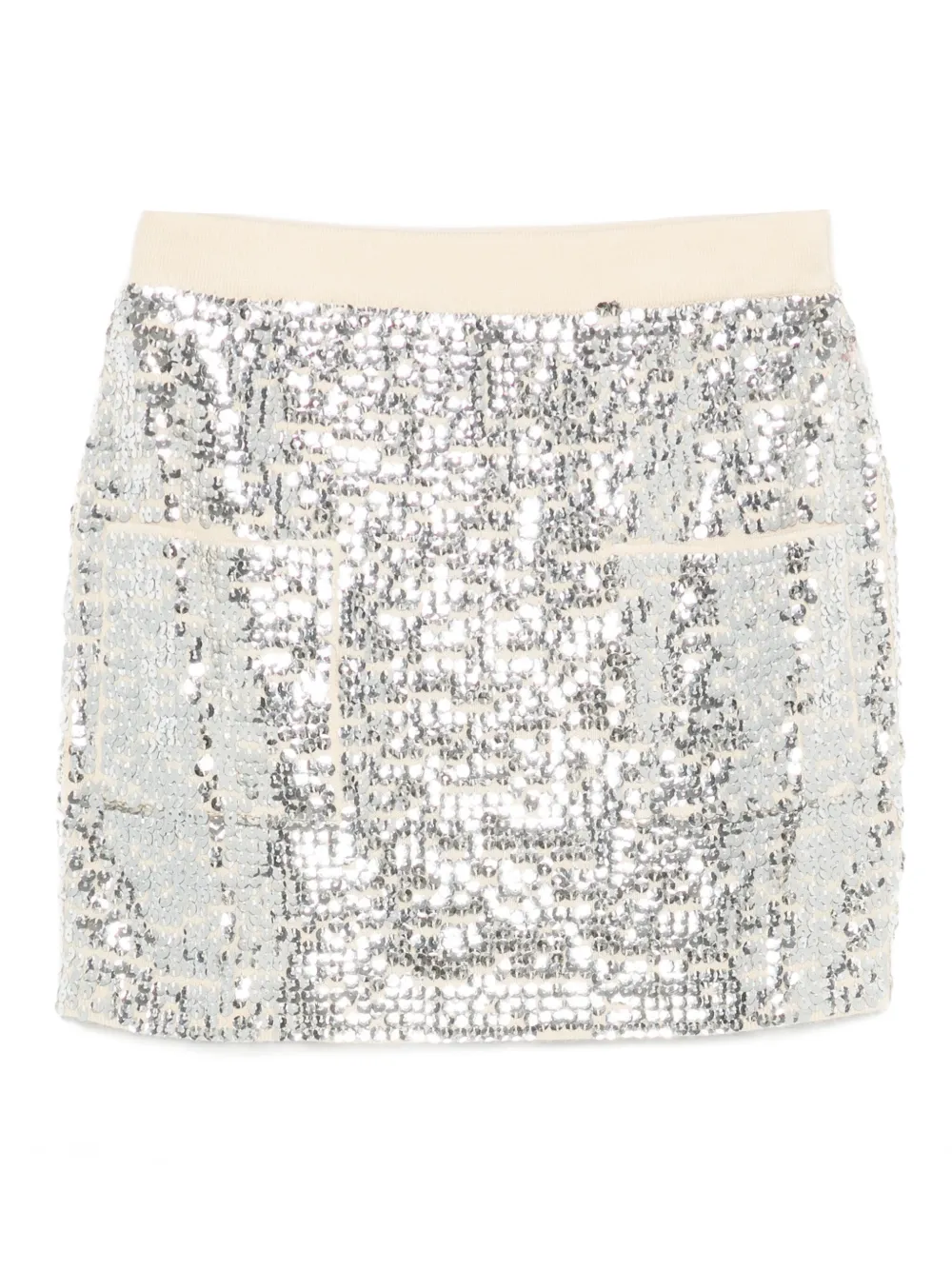 Nº21 Kids sequin-embellished mini skirt - Toni neutri