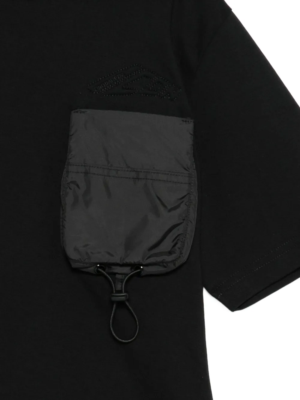 DSQUARED2 KIDS T-shirt met geborduurde zak Zwart