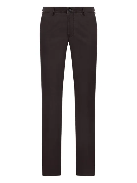 Incotex back pockets cotton trousers