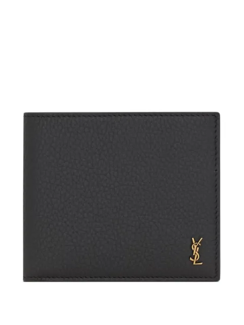 Saint Laurent logo leather wallet
