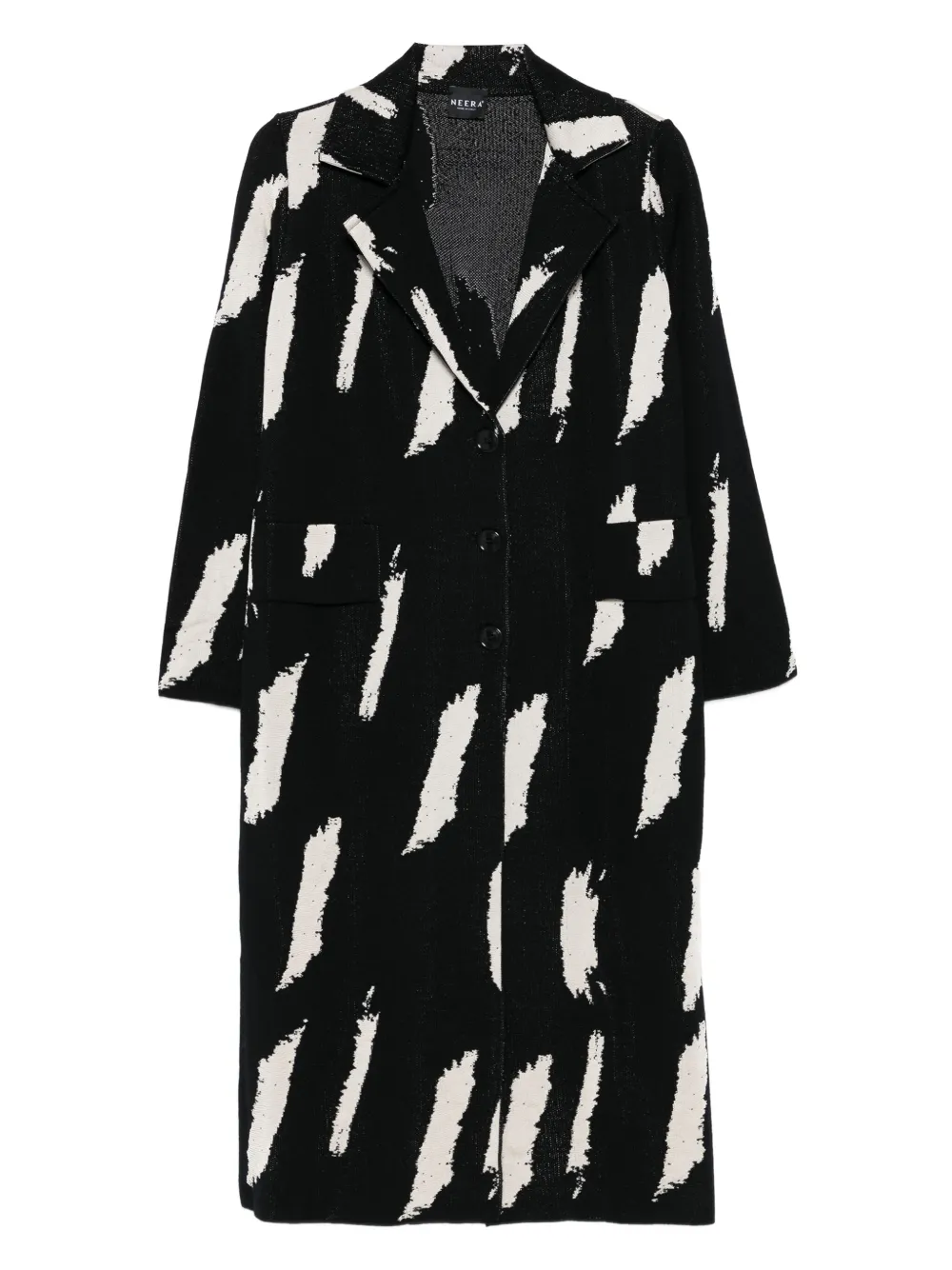 Neera abrigo Brushstroke | negro | Image 1