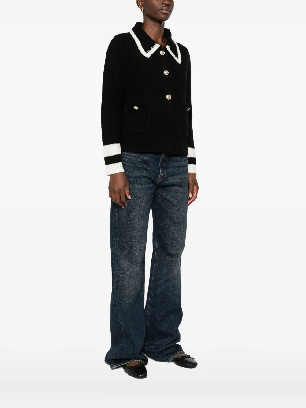 Neera Tweed Jacket In Black