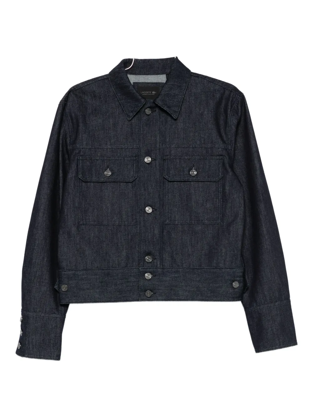 Lacoste long-sleeved denim jacket - Blu