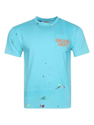 GALLERY DEPT. paint-splatter Logo T-shirt | Purple | FARFETCH