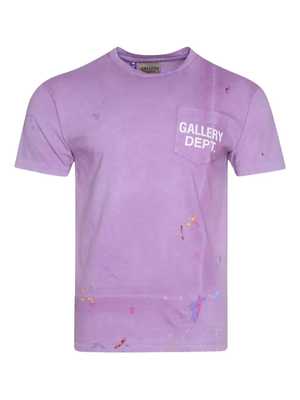 GALLERY DEPT. paint-splatter logo T-shirt | Purple | Image 1