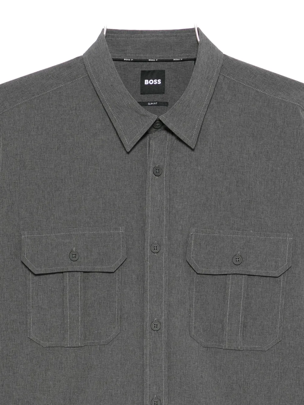 BOSS Overhemd met puntige kraag Grijs