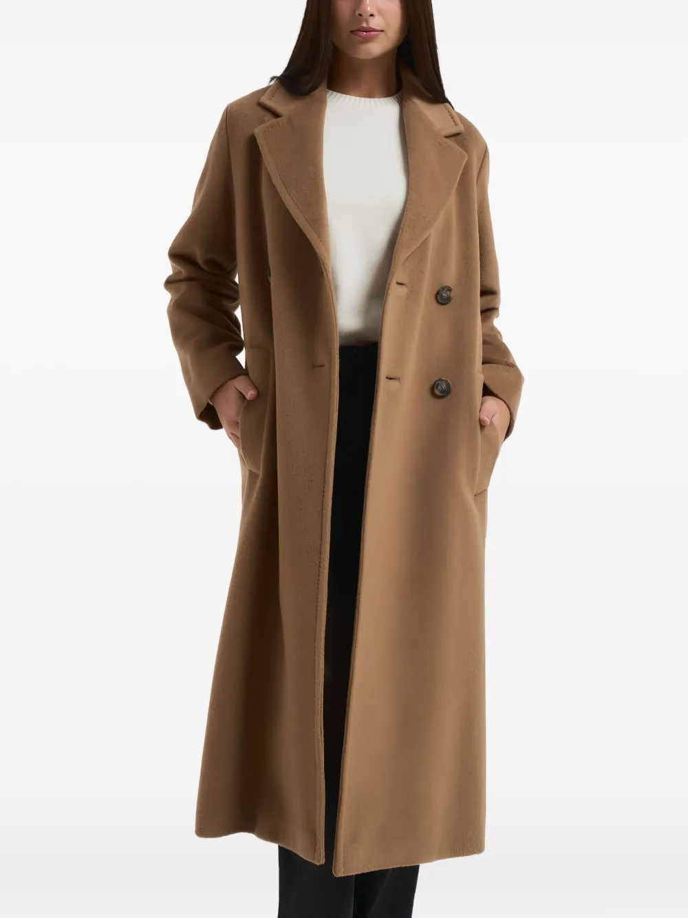 Weekend Max Mara Zuzolo double-breasted coat | Brown | Image 1