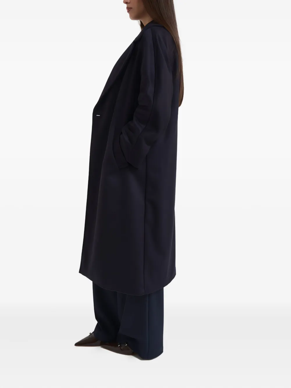Weekend Max Mara Resina Double-breasted Coat In Blue