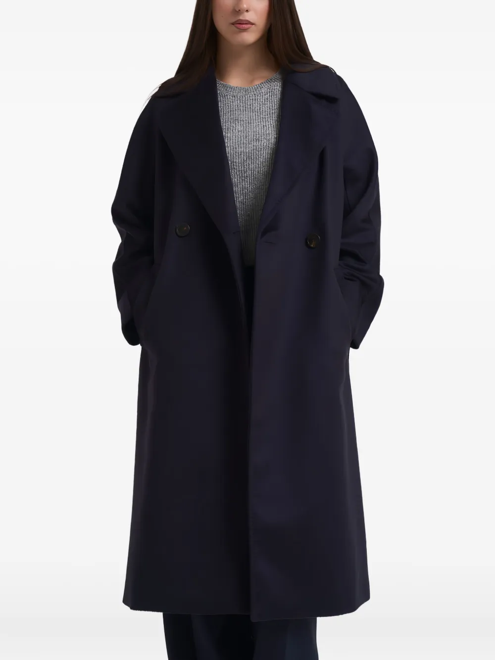 Weekend Max Mara Resina double-breasted coat | Blue | Image 1