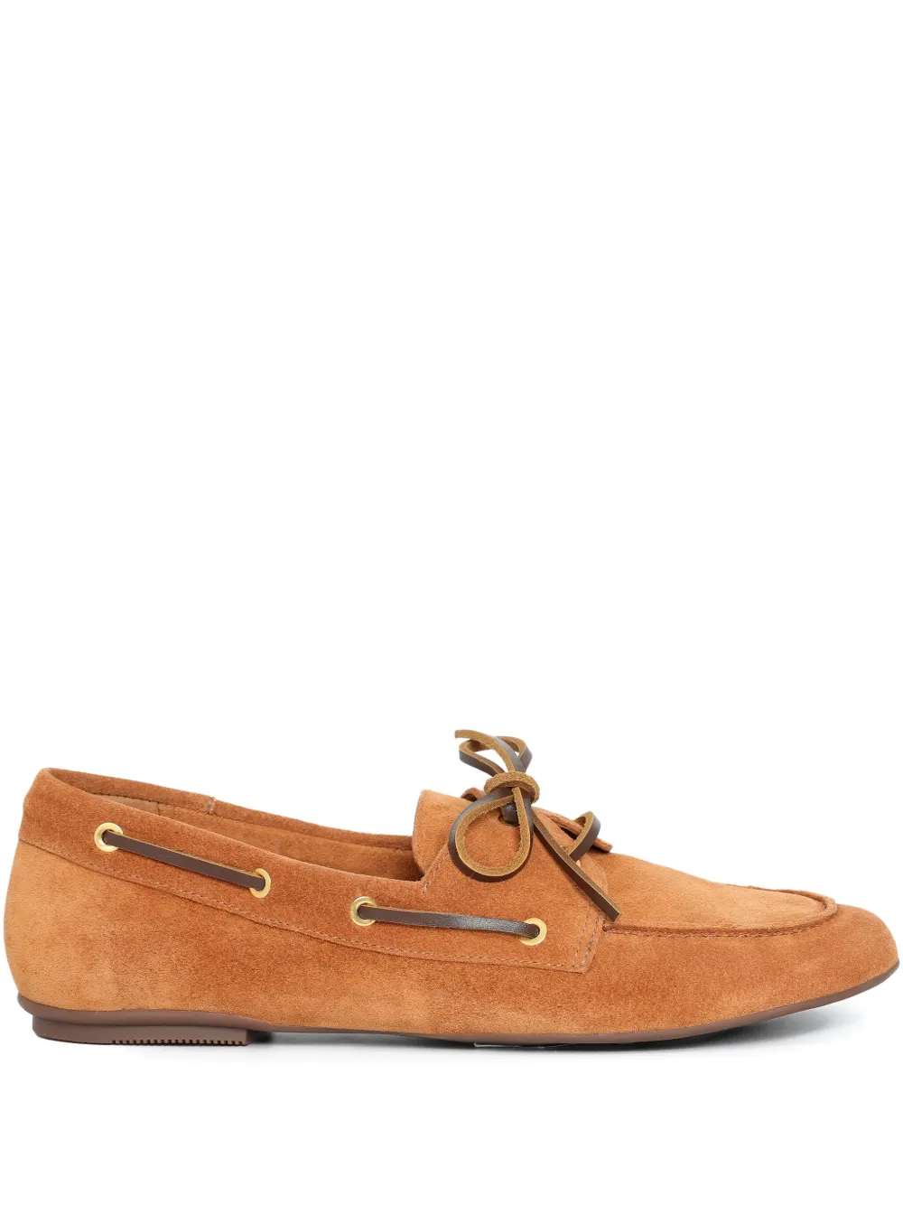 Sarah Chofakian Moon Basket Lace-up Loafers In Brown