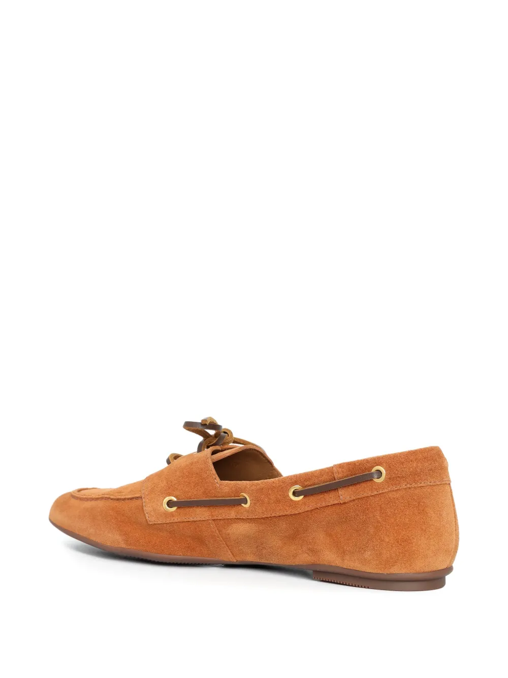 Sarah Chofakian Moon Basket Lace-up Loafers In Brown