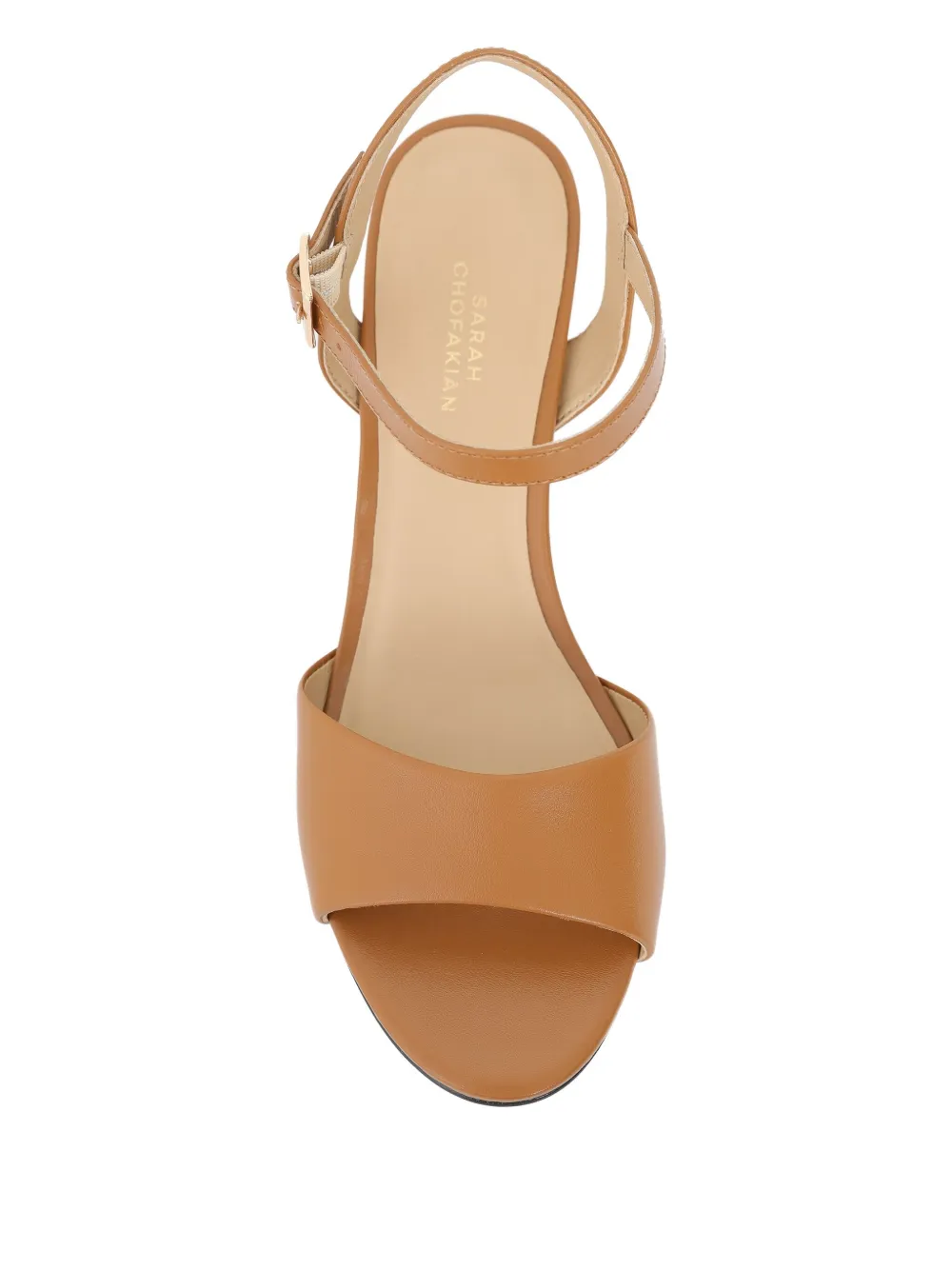 Sarah Chofakian 50mm Capuccino sandals Bruin