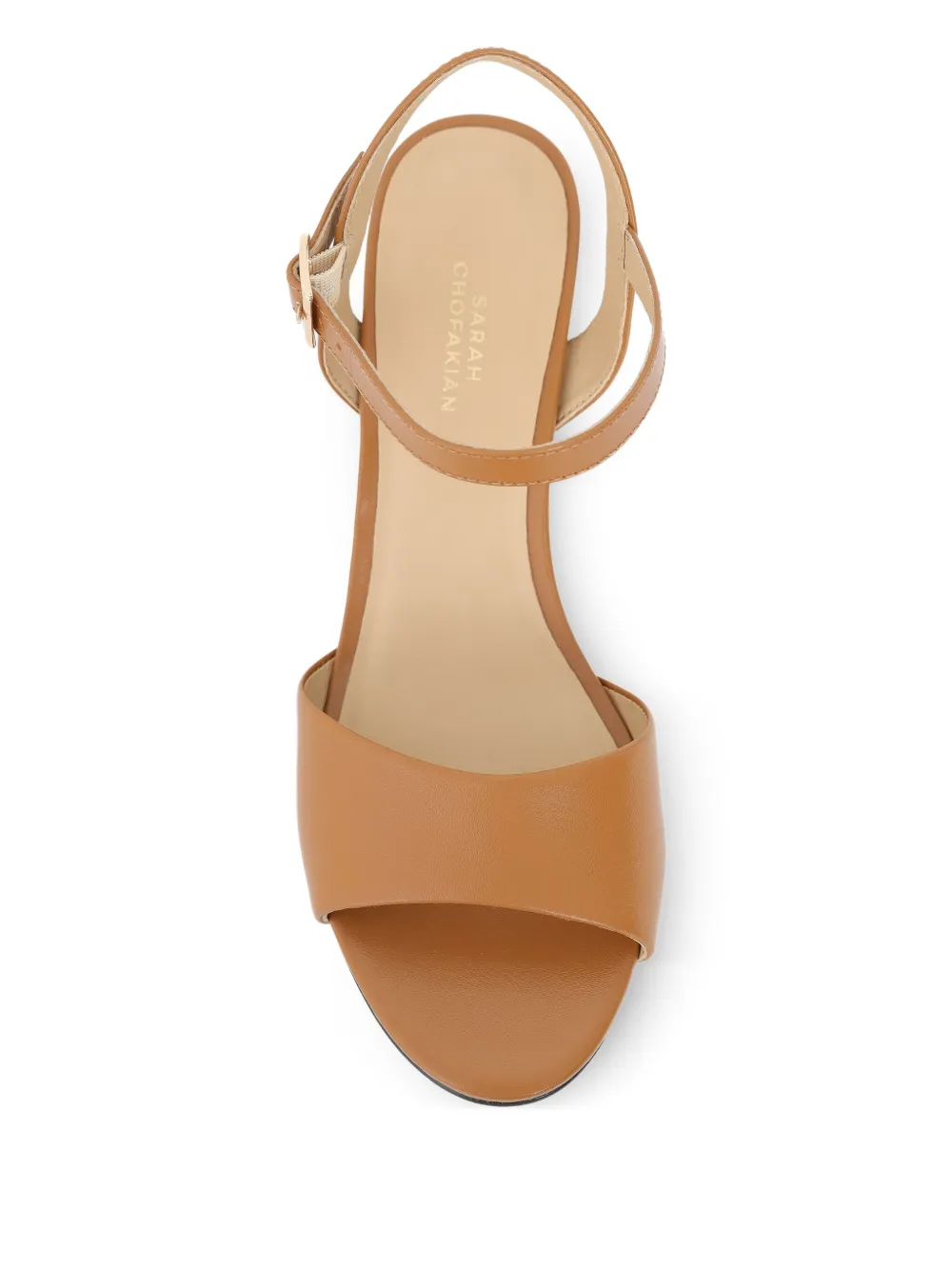 Sarah Chofakian 50 mm Capuccino sandalen Bruin