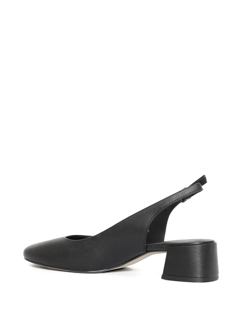 Sarah Chofakian 35mm Slingback Latte Pumps In Black