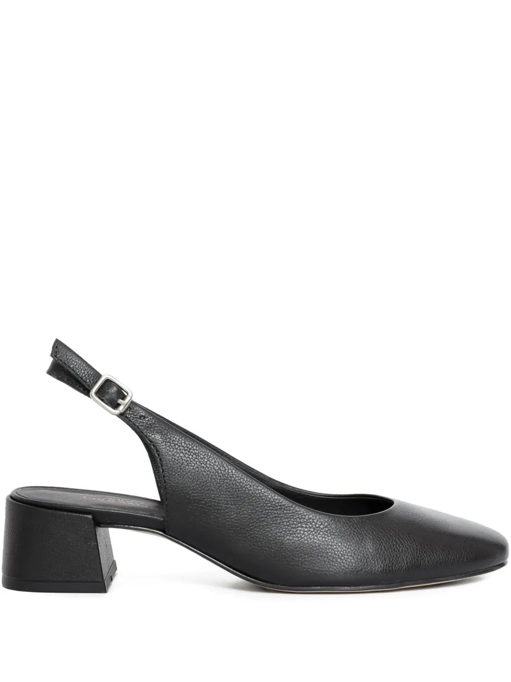 Sarah Chofakian 35mm Slingback Latte Pumps In Black