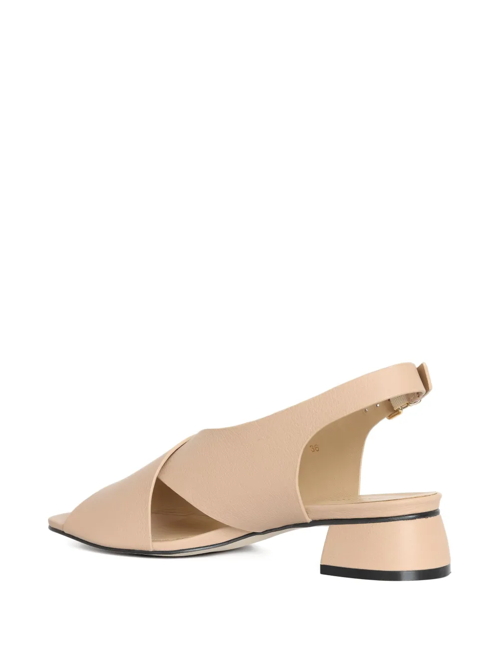 Sarah Chofakian 25mm Baunilha Latte criss-cross sandals Beige