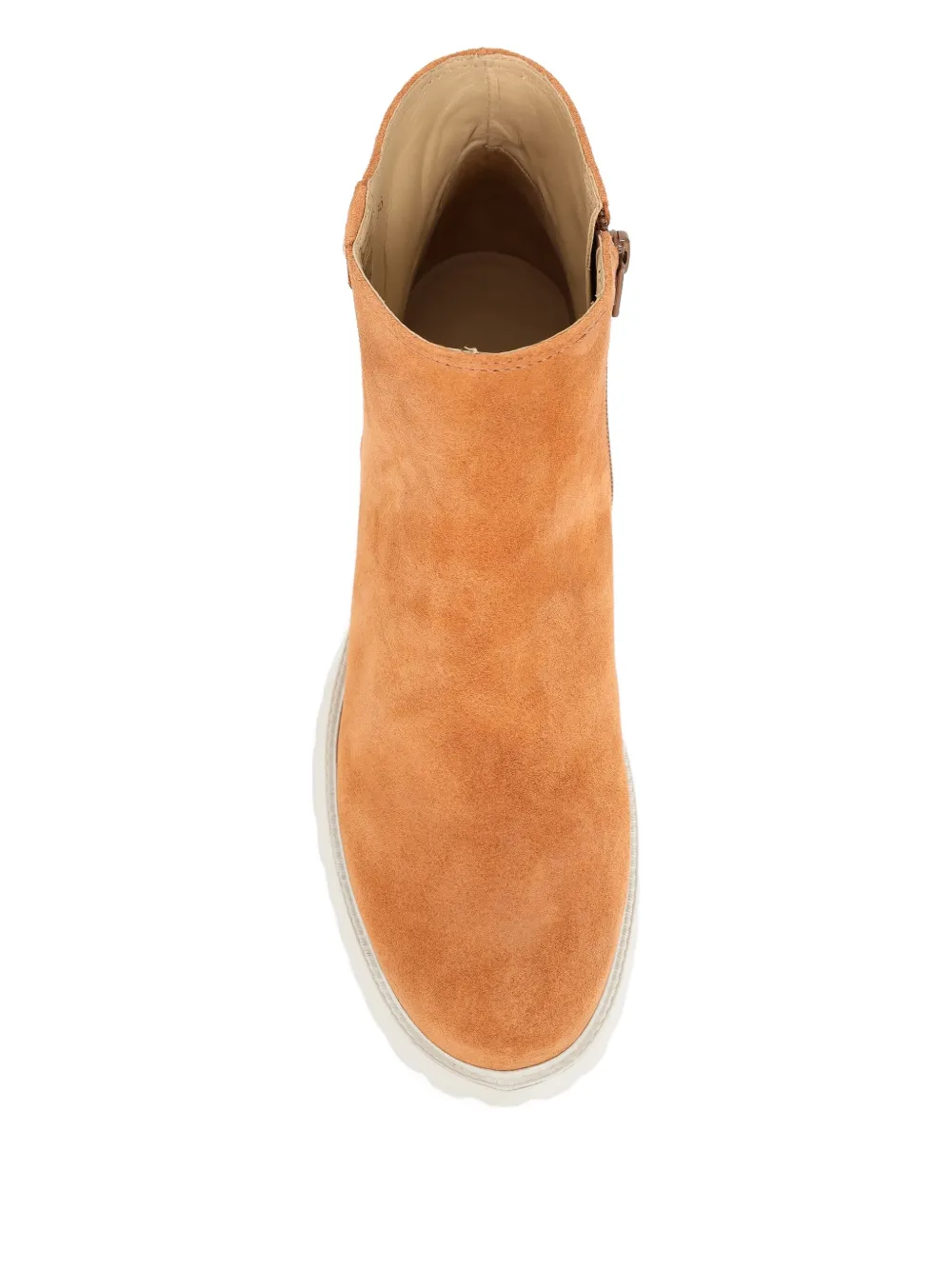 Sarah Chofakian 40mm Brioche Zip-fastening Boot In Brown