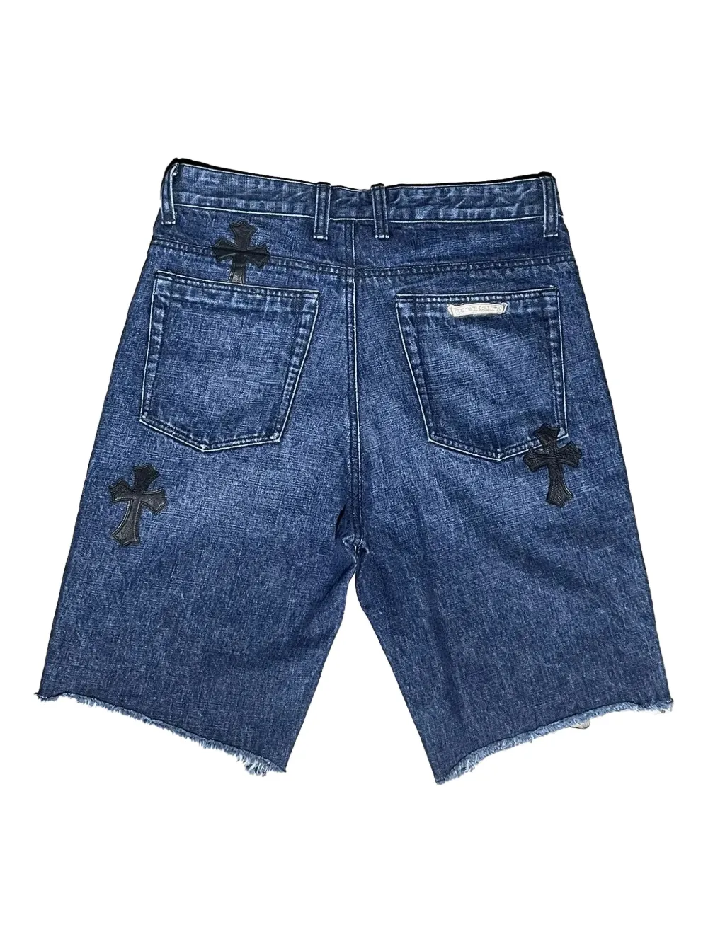 Chrome Hearts Shorts met patch-detail - Blauw